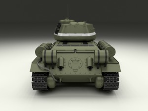 t-34-85 with interior hdri Modelo 3D