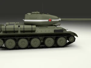 t-34-85 with interior hdri 3D Model