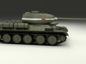 t-34-85 with interior hdri 3D Model