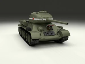 t-34-85 with interior hdri 3D Model