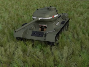 t-34-85 with interior hdri Modelo 3D