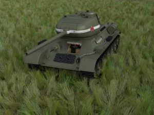 t-34-85 with interior hdri 3D Model