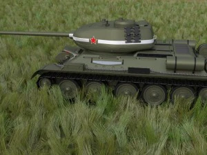 t-34-85 with interior hdri 3D Model