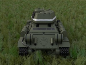 t-34-85 with interior hdri Modelo 3D