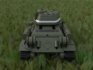 t-34-85 with interior hdri 3D Model