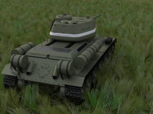 t-34-85 with interior hdri 3D Model