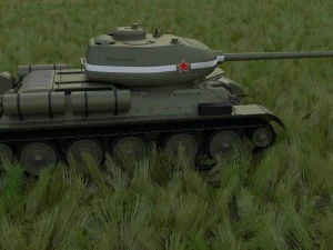 t-34-85 with interior hdri 3D Model