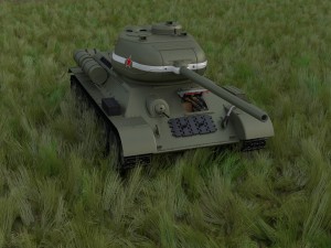 t-34-85 with interior hdri Modelo 3D