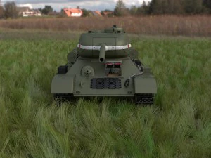 t-34-85 with interior hdri 3D Model