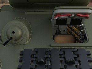 t-34-85 with interior hdri Modelo 3D