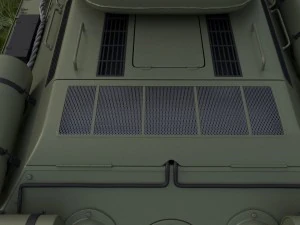 t-34-85 with interior hdri 3D Model