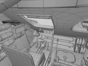 t-34-85 with interior hdri 3D Model