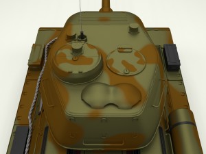 t-34-85 interior-engine bay full hdri camo Modelo 3D