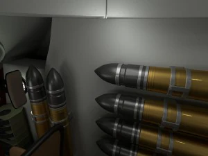 t-34-85 interior-engine bay full hdri camo 3D Model