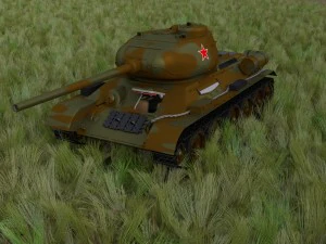 t-34-85 interior-engine bay full hdri camo 3D Model