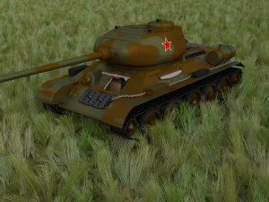 t-34-85 interior-engine bay full hdri camo 3D Model