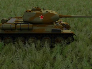 t-34-85 interior-engine bay full hdri camo 3D Model