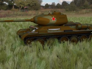 t-34-85 interior-engine bay full hdri camo Modelo 3D