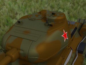 t-34-85 interior-engine bay full hdri camo Modelo 3D
