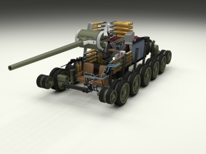 t-34-85 interior-engine bay full hdri camo Modelo 3D