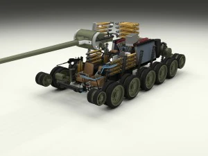 t-34-85 interior-engine bay full hdri camo 3D Model