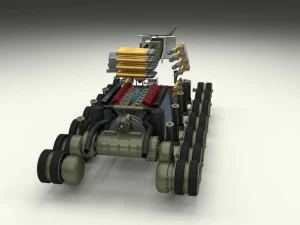 t-34-85 interior-engine bay full hdri camo 3D Model