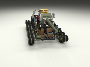t-34-85 interior-engine bay full hdri camo Modelo 3D
