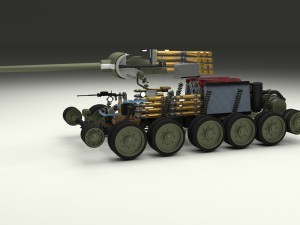 t-34-85 interior-engine bay full hdri camo Modelo 3D