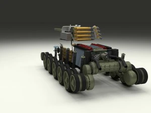 t-34-85 interior-engine bay full hdri camo 3D Model