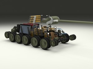 t-34-85 interior-engine bay full hdri camo Modelo 3D
