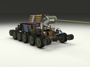 t-34-85 interior-engine bay full hdri camo Modelo 3D