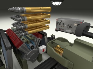 t-34-85 interior-engine bay full hdri camo Modelo 3D