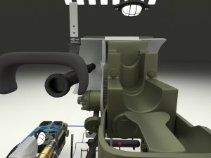 t-34-85 interior-engine bay full hdri camo Modelo 3D