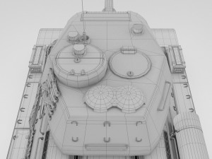 t-34-85 interior-engine bay full hdri camo Modelo 3D