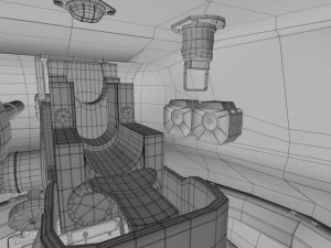t-34-85 interior-engine bay full hdri camo 3D Model