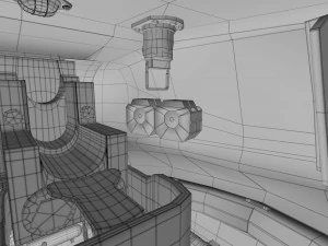 t-34-85 interior-engine bay full hdri camo 3D Model