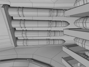 t-34-85 interior-engine bay full hdri camo 3D Model