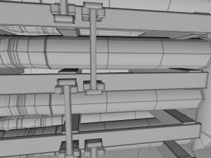 t-34-85 interior-engine bay full hdri camo Modelo 3D