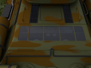 t-34-85 with interior hdri camo Modelo 3D