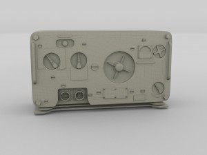 old military radio 3Dモデル