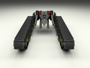 t34 tank drivetrain 3D Model