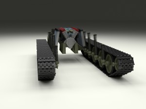 t34 tank drivetrain 3D Model