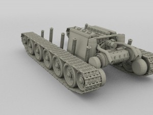 t34 tank drivetrain 3D Model