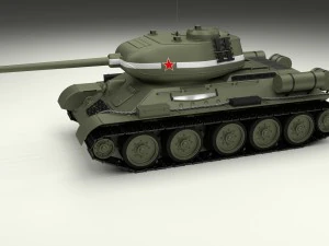 t-34-85 tank hdri 3D Model