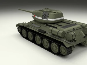 t-34-85 tank hdri 3D Model
