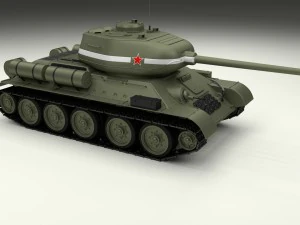 t-34-85 tank hdri 3D Model