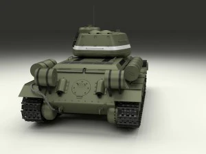 t-34-85 tank hdri 3D Model