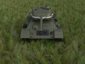 t-34-85 tank hdri 3D Модель