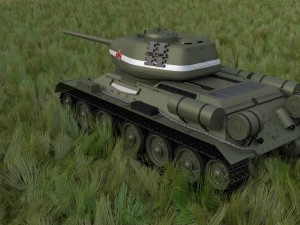 t-34-85 tank hdri 3D Модель