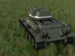 t-34-85 tank hdri 3D Model